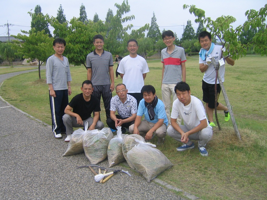 児島湖花回廊 育樹会清掃活動
